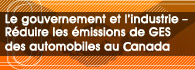 Government and industry: reducing automobile ghg emissions in Canada