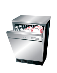 Photo of a dishwasher